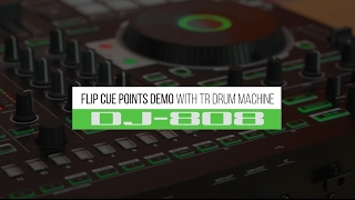 Roland DJ808 DJ Controller quotFlip Cue Points with TR Drum Machinequot [upl. by Yreva]