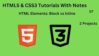 Block Vs Inline Level Elements in HTML [upl. by Neiht]