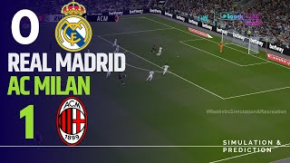 Real Madrid 01 Milan • Match Highlights Jul 31 2024  SimulationRecreation [upl. by Meingolda]