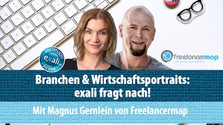 Branchen amp Wirtschaftsportraits exali fragt nach Mit freelancermap [upl. by Ulrich]