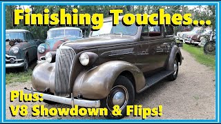 1937 Chevy Calendar Girl Also V8 Showdown Updates and quotDeans Greasy Flipsquot Summer Spectacular [upl. by Ttocs]