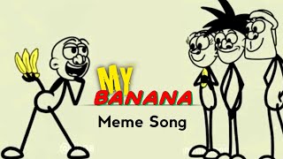 My Banana Song Remix  4K Meme  Rico Animation x Music Zone  Best Funny Song  Banana Song 2023 [upl. by Notterb]