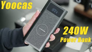 YOOCAS Power Bank Series Review Born For Airline 925Wh 240W with 4Ports amp Wireless [upl. by Engleman26]