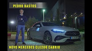 Novo MERCEDES CLE200 Cabrio  Capota para baixo à noite e em Novembro [upl. by Nylaret]