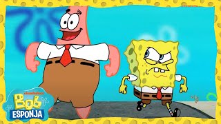 ¿Patricio trabaja en el Crustáceo Cascarudo  Bob Esponja en Español [upl. by Kacy]