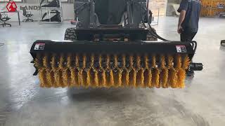 Skid Steers Hydraulic Angle Broom [upl. by Nomaj963]