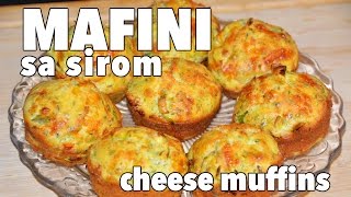 Recept SLANI MAFINI sa sirom Kako spremiti domaći mafin [upl. by Ellienad]