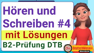 B2 Beruf  Hören und Schreiben mit Lösungen  DTB [upl. by Yekcin]