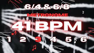 41 BPM  64 amp 68 Metronome [upl. by Joye]