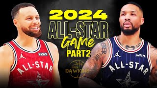 NBA 2024 AllStar Game Full Highlights  East vs West  Part2  FreeDawkins [upl. by Ayyidas]