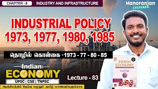 Industrial Policy 1973197719801985  Lecture 83  Chapter 08  Ramesh Singh  Manoranjan Lectures [upl. by Armbrecht]