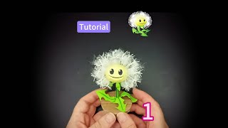 TutorialMake a Paper Dandelion from Plants vs Zombies PaperDandelion [upl. by Aniger962]