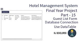 Hotel Management System  Final Year Project  Flat Design UI  Part 15 [upl. by Atsejam]