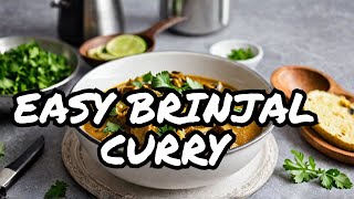 Easy Brinjal Curry Recipe  Cooking with the Blind [upl. by Lomax]