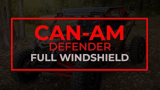 How to Install SuperATVs Full Poly Windshield on the CanAm Defender [upl. by Cusack]