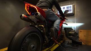 DUCATI PANIGALE V4S DYNO2 ducati panigale dyno ducatipanigale shorts shortvideo [upl. by Ardnait]