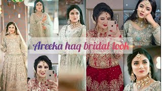 Areeka haq latest bridal looks Tiktok  Bridal photoshoot❤💕😊💓👌 [upl. by Ahsirtap]