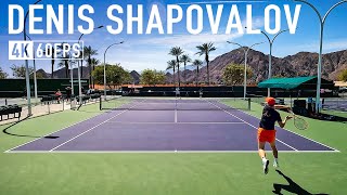 Denis Shapovalov  Forehand amp Backhand practice 4k 60fps [upl. by Rafat]