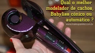 Modeladores para cabelos  Qual é melhor Babyliss Miracurl cônico ou automático [upl. by Elysia]