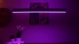 Philips Hue White and Color Ambiance LED Ensis Pendelleuchte 4090331P7 im Detail  Farbverlauf [upl. by Neehs]