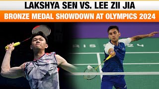 Lakshya Sen vs Lee Zii Jia Bronze Medal Showdown at Paris Olympics 2024  News9 [upl. by Huai]