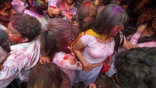 Happy Holi 2017 in Bangladesh Shakhari Bazar Old Dhaka Part 01 [upl. by Enitsirk]