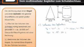 Hauptschulabschlussprüfung Mathe Prüfungsaufgaben 2009 Hessen 29 [upl. by Nitsuga]