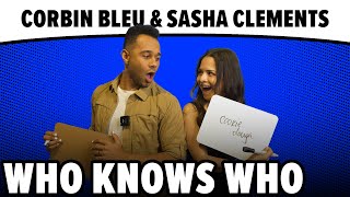 Who Knows Who With Corbin Bleu amp Sasha Clements  HSM [upl. by Emilio]