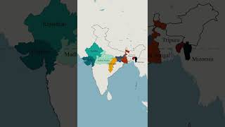 Map Animation Day 05  Tropic of Cancer in India tropicofcancer geomap mapstudy [upl. by Neral232]