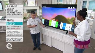 LG 65quot Smart LED 4K Ultra HDTV with Active HDR on QVC [upl. by Collum190]