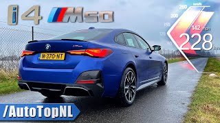 BMW i4 M50 544HP  0100 14 Mile 100200 amp TOP SPEED POV on AUTOBAHN by AutoTopNL [upl. by Harry]