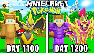 I Survived 1200 Days in Minecraft POKEMON [upl. by Kary]