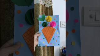 How to make icecream using paper sheet viralshort kidsactivities youtubeshorts easycraft craft [upl. by Hornstein560]