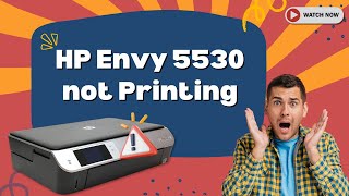 HP Envy 5530 not Printing Fixed  Printer Tales [upl. by Aisatal]