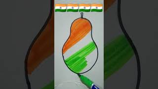 Tiranga 🇮🇳🇮🇳drawing shortvideo art independenceday [upl. by Schumer684]