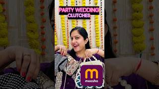 Best party and wedding clutches and bags💕Meesho deals💕trending and stylishshorts yt [upl. by Jephum895]