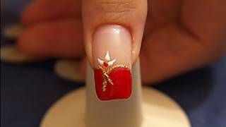 French motif with red nail lacquer [upl. by Abisha]