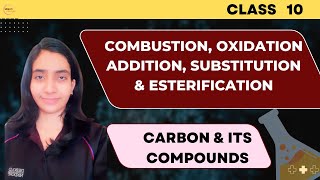 Chemical properties of carbon amp its compounds  carbon amp its compounds class 10 science [upl. by Stutman337]