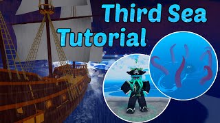 How to get to Third Sea Full Tutorial  King Legacy Update 5 [upl. by Yelsna]