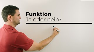 Funktion ja oder nein Einem XWert wird ein YWert zugeordnet  Mathe by Daniel Jung [upl. by Langer]