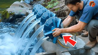 Man Builds Free Energy Hydroelectric Power Plant  Start to Finish Build By ChienTran [upl. by Devine]