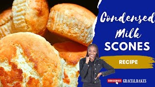 Homemade Condensed Milk Scones Recipe Dikuku  South African Baker sconesrecipe [upl. by Carman]