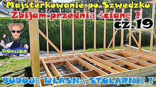 BUDUJĘ WŁASNĄ STOLARNIĘ  cz19 skręcam przednią ściankę  majsterkowanieposzwedzku [upl. by Darryn]