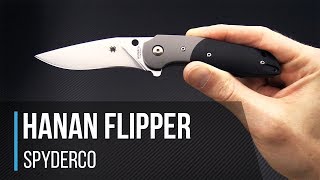 Spyderco Hanan Southard Compression Lock Flipper Overview [upl. by Cinamod]