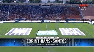 Melhores Momentos  Corinthians 1 x 2 Santos  Copa SP Futebol Júnior 2014  25012014 [upl. by Lebaron487]