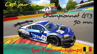 12102024 ACC Eseniors S14 R6 Championnat GT3 50 mn Spa Ferrari 296 GT3 [upl. by Ecerehs]