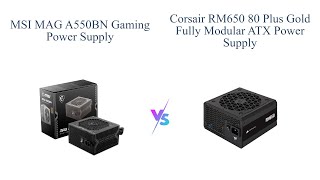 MSI vs CORSAIR Gaming Power Supply Comparison 🎮🔌 [upl. by Enortna]