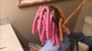 Spiral Hair Curlers Tutorial  Tangled Trends [upl. by Chambers133]