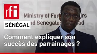 Sénégal  le candidat de la majorité rafle trois millions de parrainages • RFI [upl. by Eetnahs]