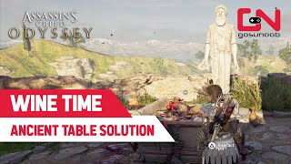 WINE TIME SOLUTION Location of Assassins Creed Odyssey Ancient Tablet [upl. by Dranrev]